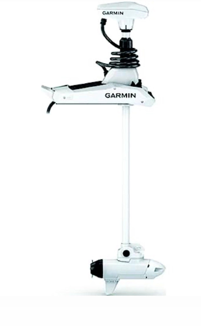 Garmin Force Kraken trolling motor 100 lbs thrust 48-inch shaft white with GT56UHD-TR transducer