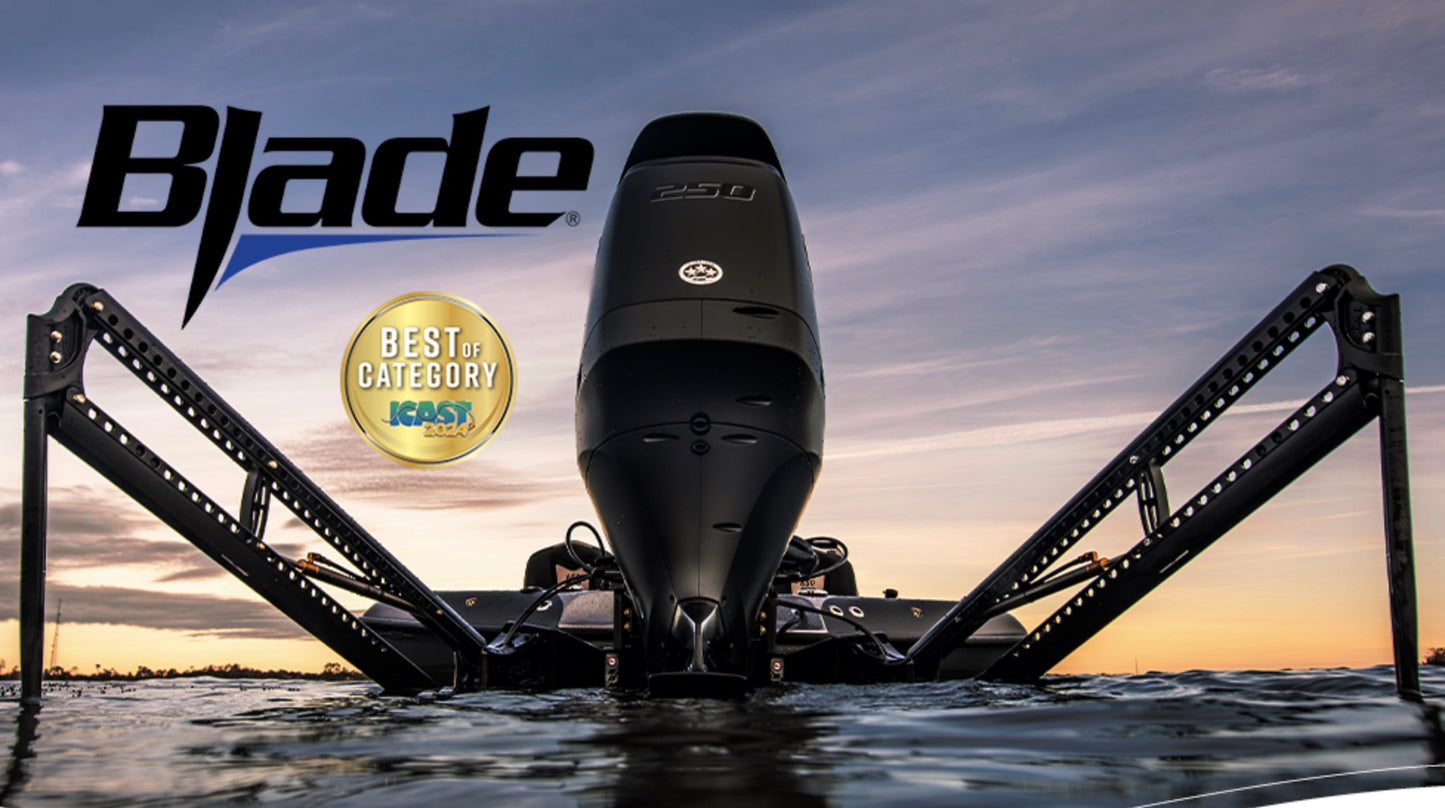 Power-Pole Blade Edition dual shallow water anchor detail view