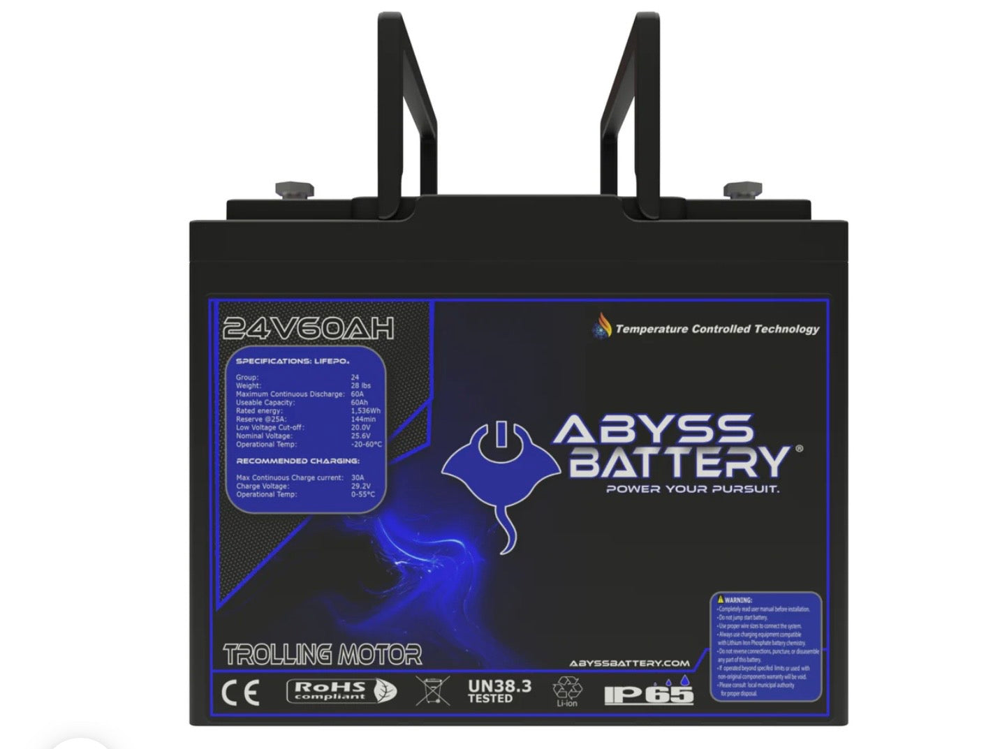 ABYSS® 24V 60AH Lithium Trolling Motor Battery
