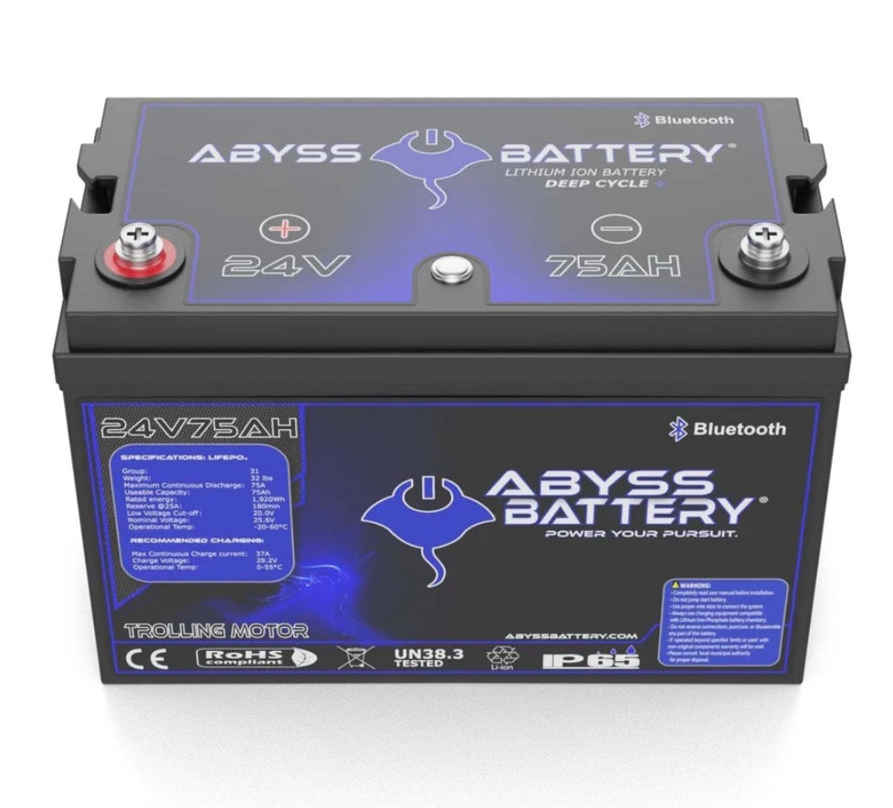 ABYSS® 24V 75AH Lithium Trolling Motor Battery