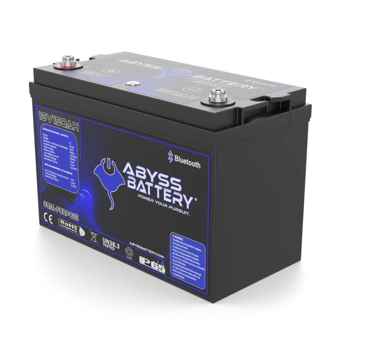 ABYSS® 12V 150AH DUAL PURPOSE LITHIUM MARINE BATTERY