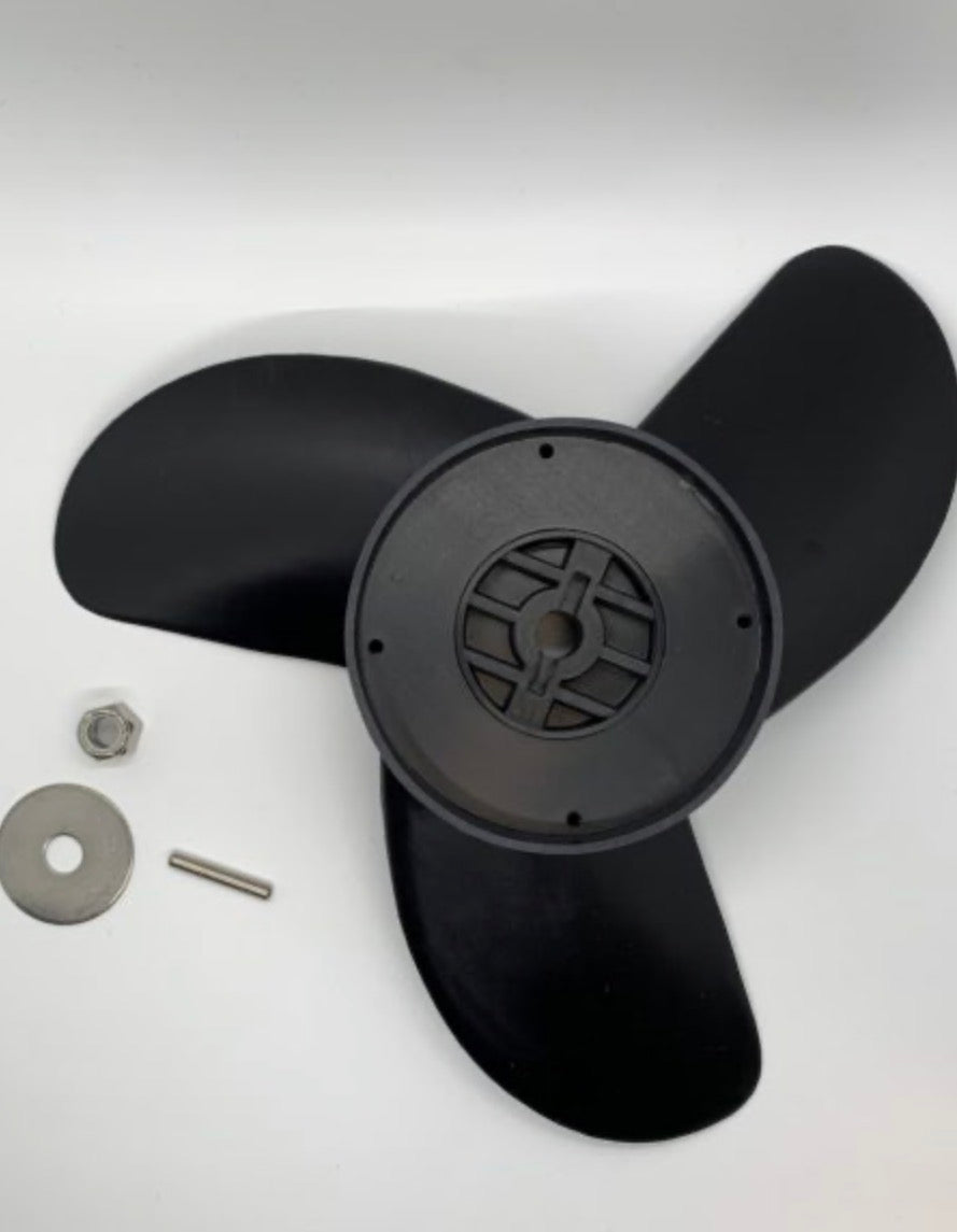 Rhodan Prop Kit Complete, (prop, shear pin, washer, nut. - M,LG,XL - 24/36V - A00154