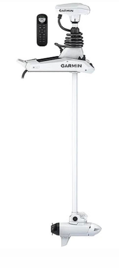 Garmin Force Kraken trolling motor 100 lbs thrust 63-inch shaft white bow mount