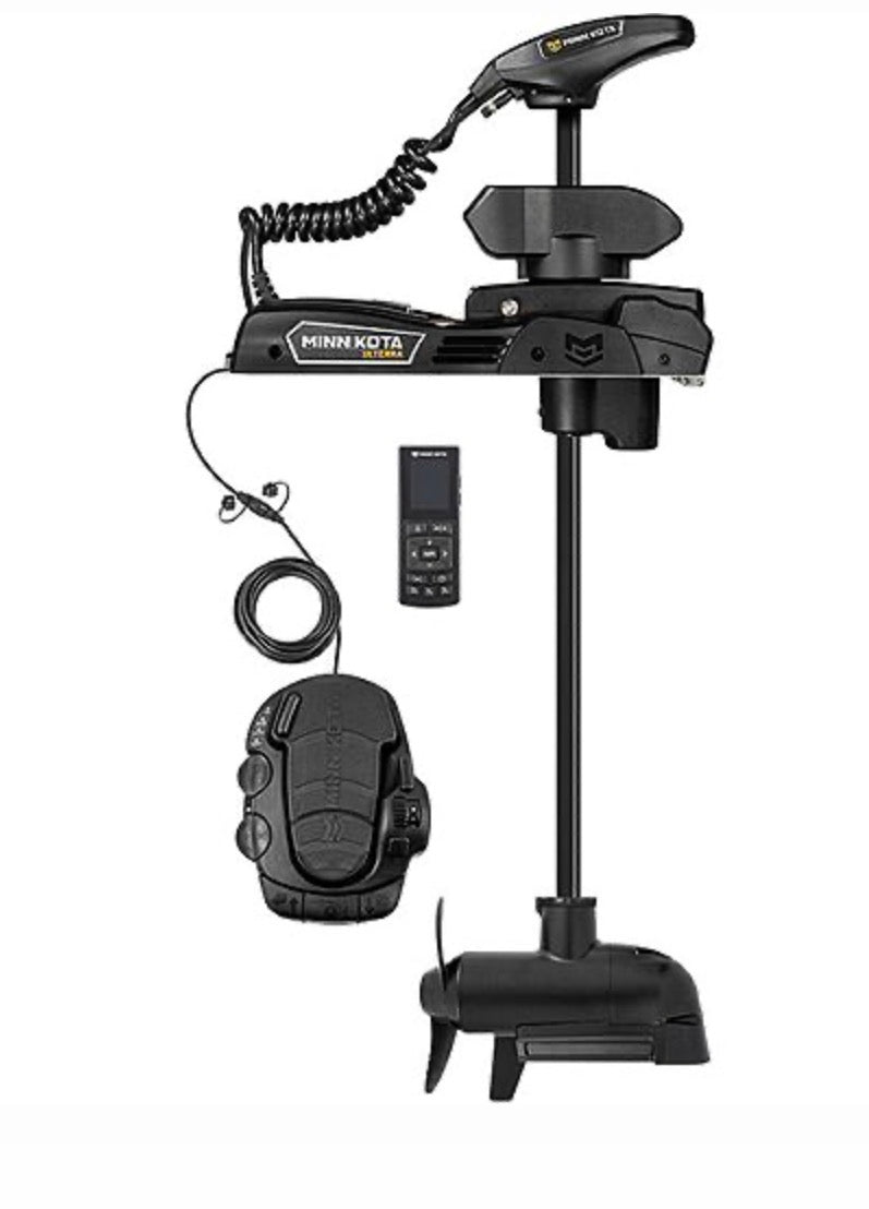 Minn Kota 1358542 Ulterra Quest Series Bow Mount Freshwater Trolling Motor, 90 / 115 lbs. Thrust, 72" Shaft, 24 / 36 Volts w/Handheld Remote, Foot Pedal & Dual Spectrum CHRP Sonar