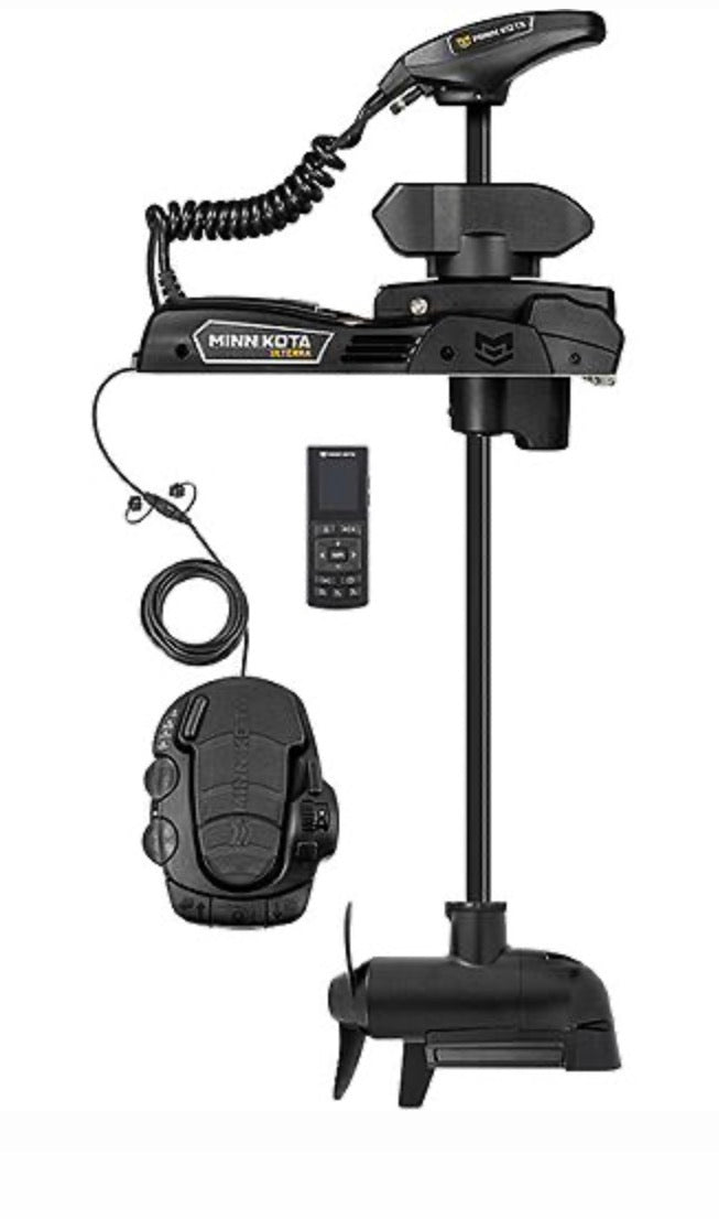 Minn Kota Ulterra Quest trolling motor 90/115 lbs 45-inch shaft 24/36V CHIRP sonar foot pedal and remote