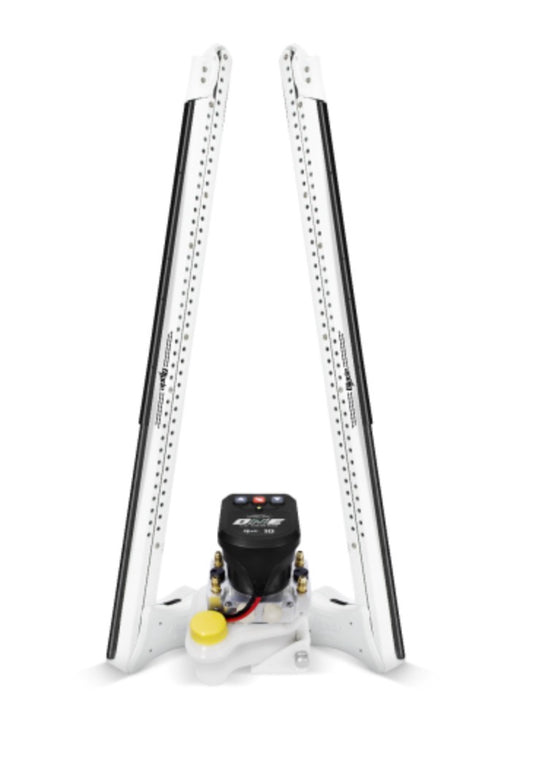 Power-Pole Blade Edition Dual Shallow Water Anchor 10' w/ ONE Pump | White