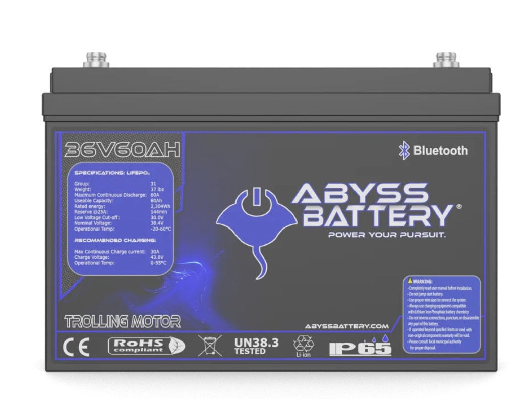 ABYSS 36V 60Ah Lithium Deep Cycle Battery — Bluetooth Edition