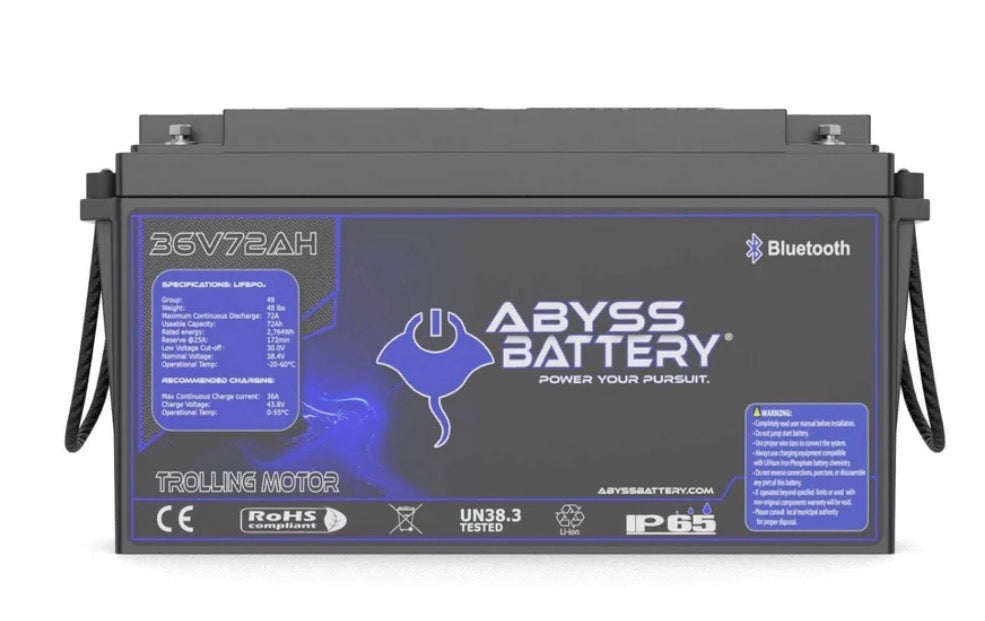 ABYSS 36V 75Ah Lithium Deep Cycle Battery — Bluetooth Edition