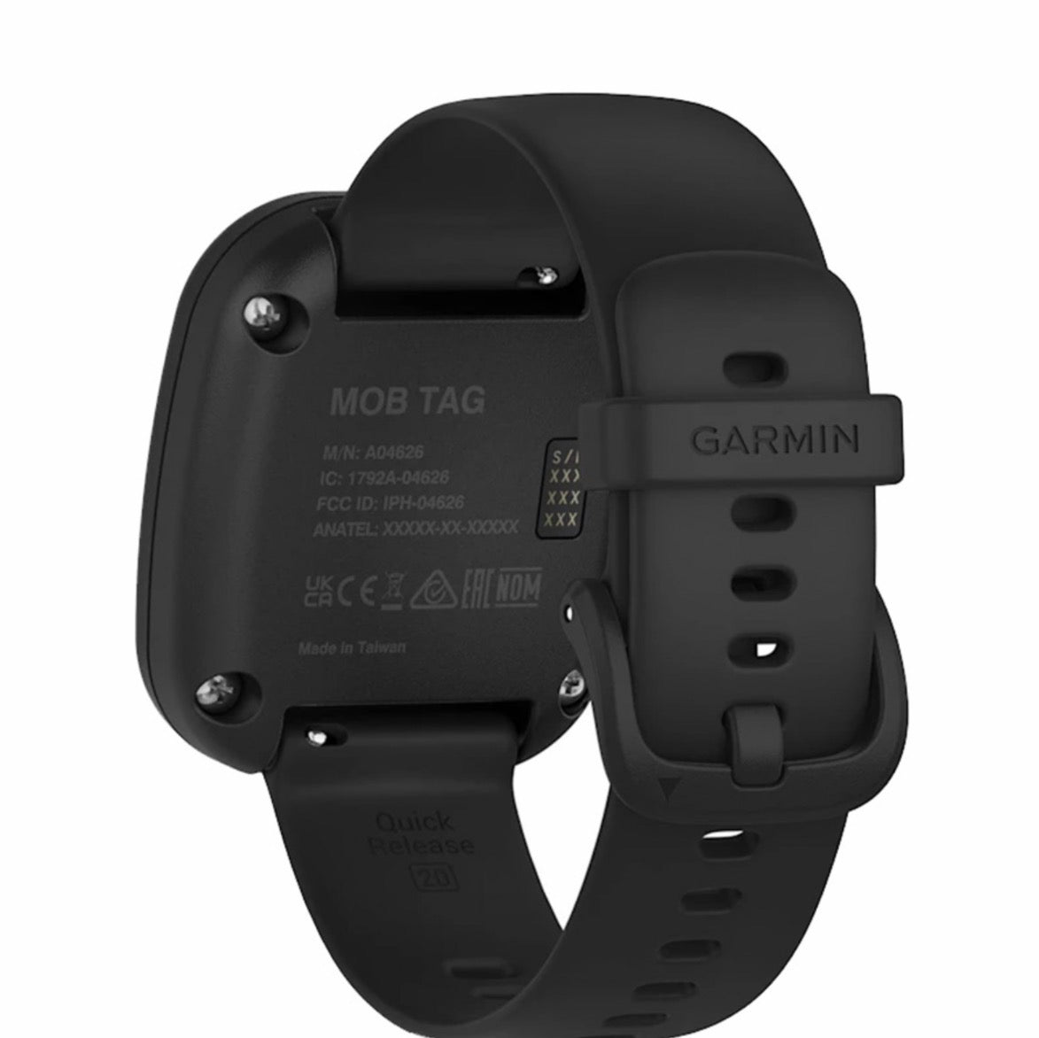 GARMIN MOB TAG W/BLACK QUICK RELEASE BAND