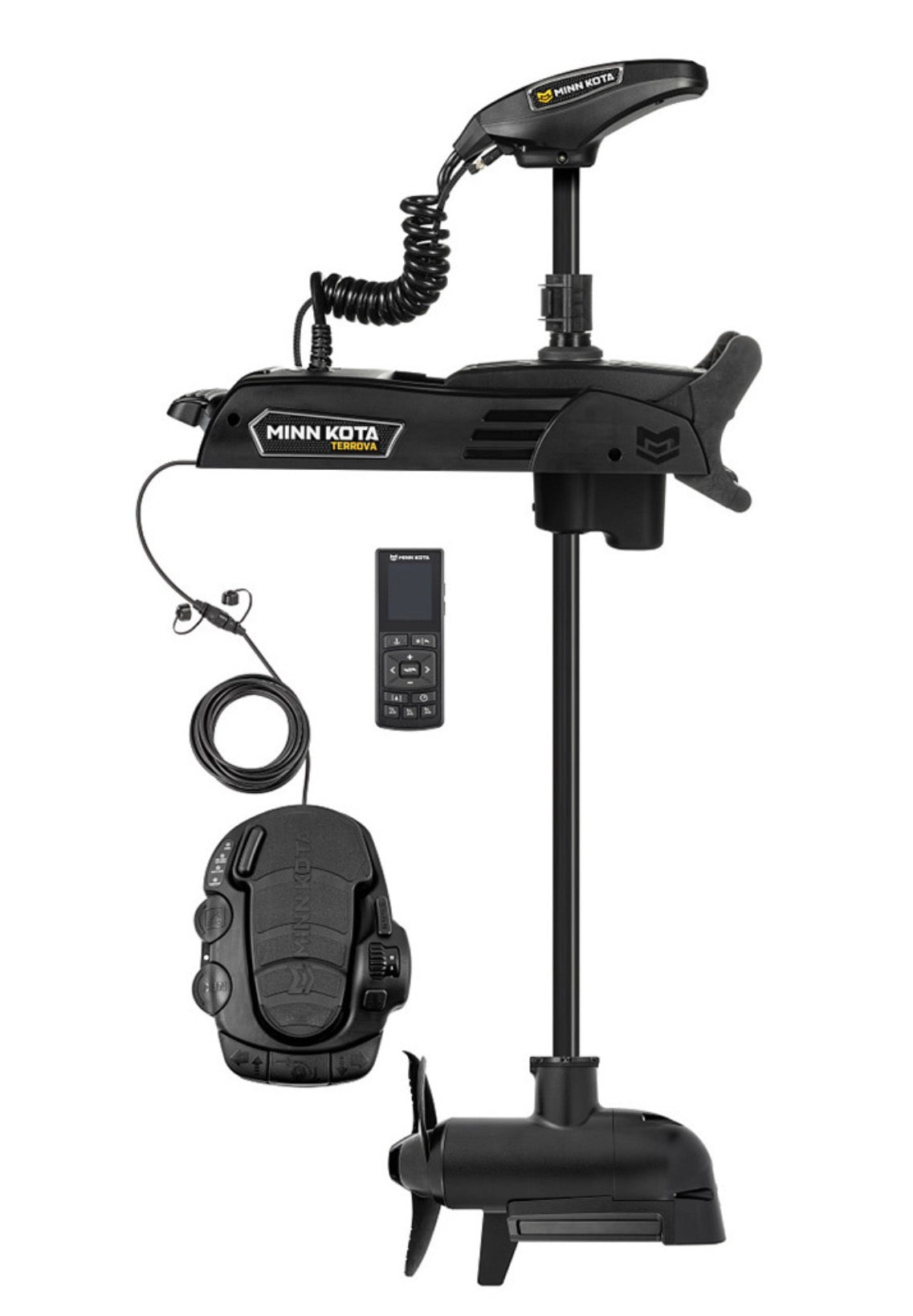 MINN KOTA TERROVA® QUEST™ 90/115 TROLLING MOTOR W/WIRELESS REMOTE - MEGA DOWN/SIDE IMAGING - 24/36V - 90/115LBS - 45"