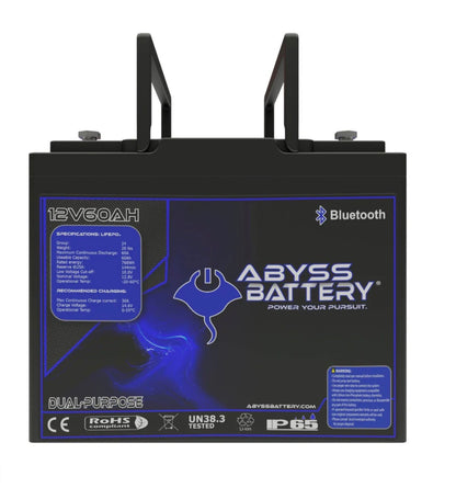 ABYSS® 12V 60AH DUAL PURPOSE LITHIUM MARINE BATTERY