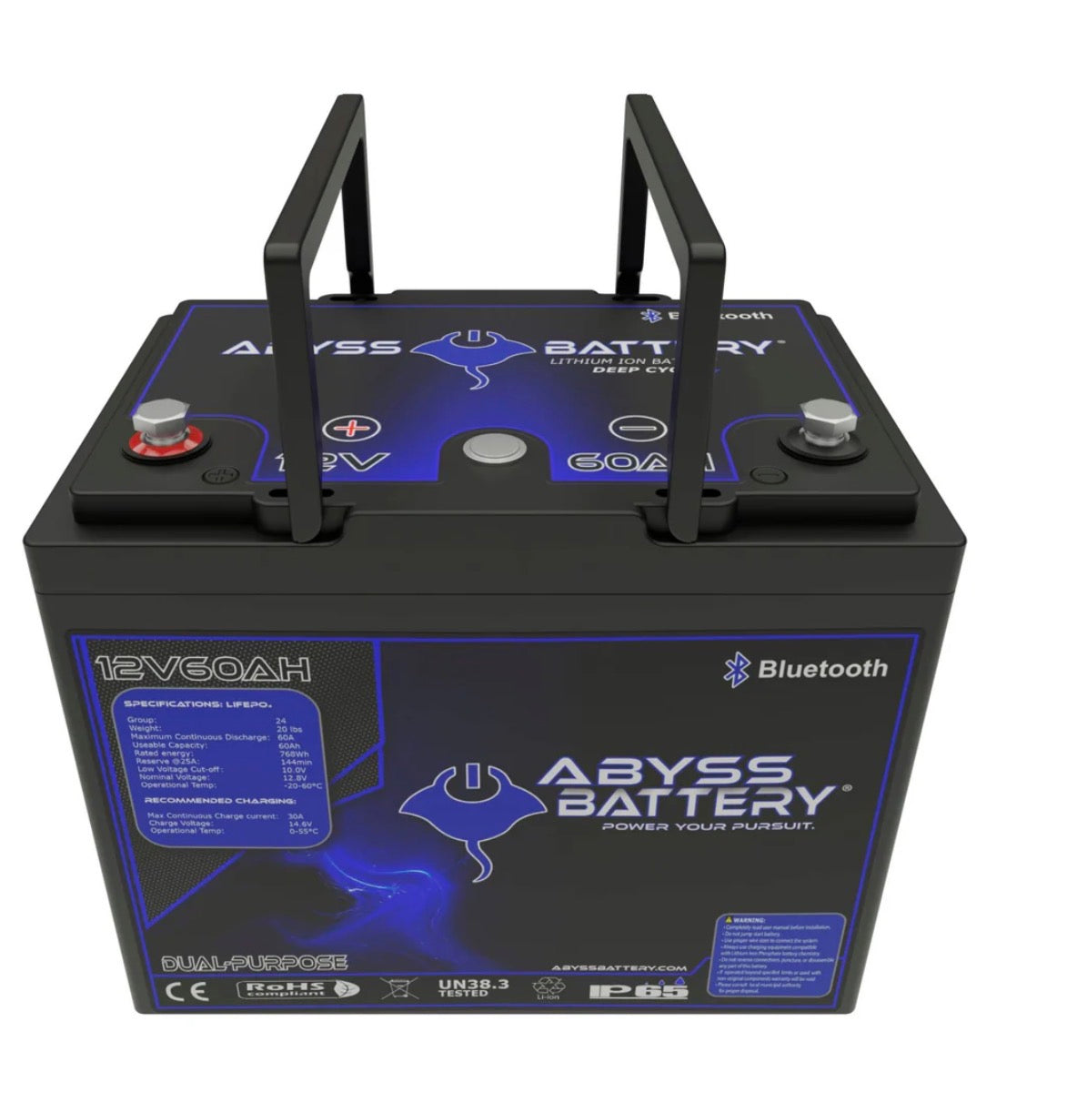 ABYSS® 12V 60AH DUAL PURPOSE LITHIUM MARINE BATTERY