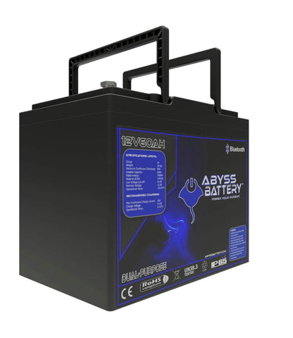 ABYSS® 12V 60AH DUAL PURPOSE LITHIUM MARINE BATTERY