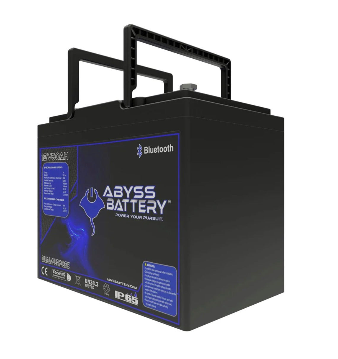 ABYSS® 12V 60AH DUAL PURPOSE LITHIUM MARINE BATTERY