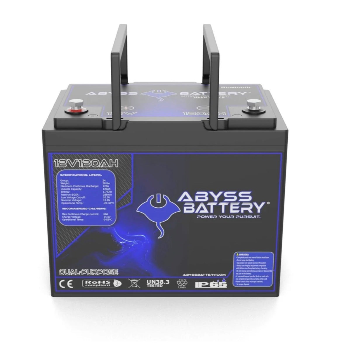 ABYSS® 12V 120AH DUAL PURPOSE LITHIUM MARINE BATTERY