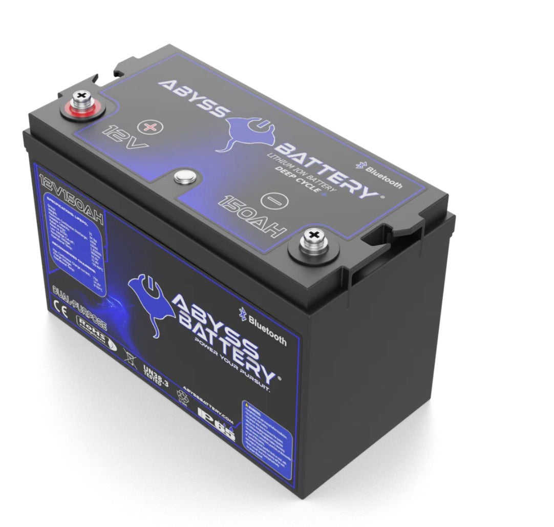 ABYSS® 12V 150AH DUAL PURPOSE LITHIUM MARINE BATTERY