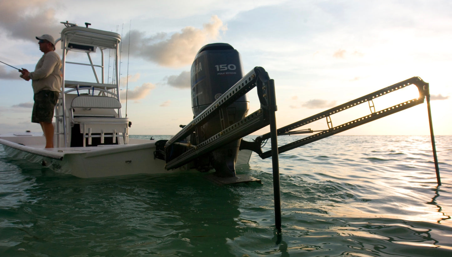 Power-Pole Blade Edition Dual 10' Shallow Water Anchors with ONE Pump