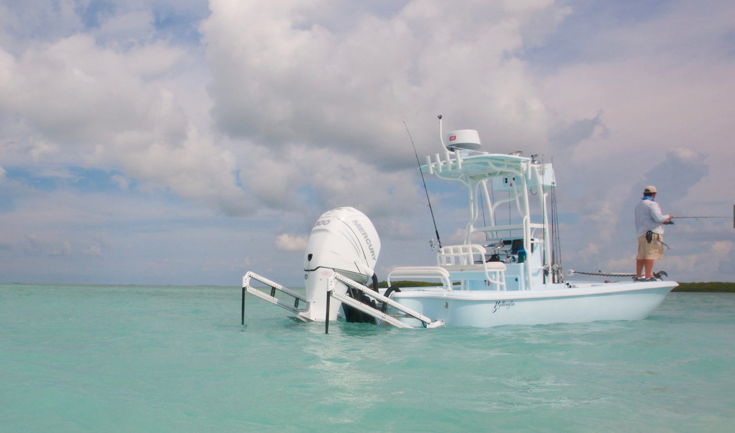 Power-Pole Blade Edition Dual 10' Shallow Water Anchors with ONE Pump